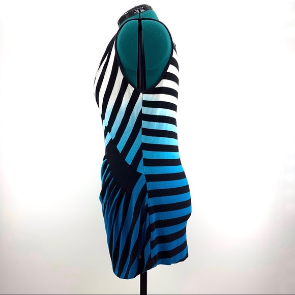 Point Zero Nicole Benisti Striped Ombre Sleeveless Top with Ruching, Large - Picture 5 of 16